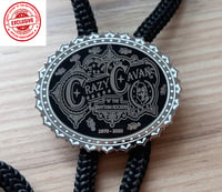 Image 2 of CRAZY CAVAN BOLO TIE DESIGN  #2 OVAL 