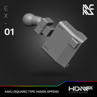 Image 1 of HDM+EX Kaku (Square Type) Hands Append Set [EX-01]