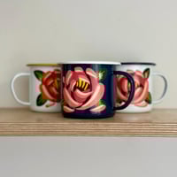 Image 3 of Canal Boat Flower Enamel Mugs by Sure Signs