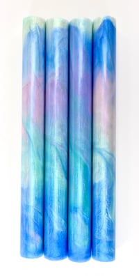 Image 2 of Head in the Clouds, custom bespoke pen blanks, high pressure cured with Alumilite Resin