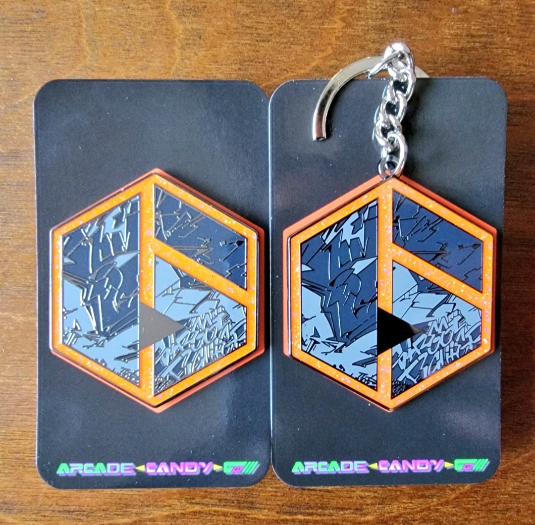 SF 6/Graffiti Pin/Keychain Set | Arcade Candy Co.
