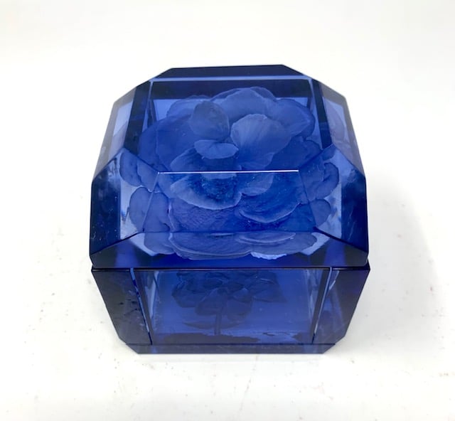 Image of Jumbo Mini Lucite Box (New Sapphire color!)