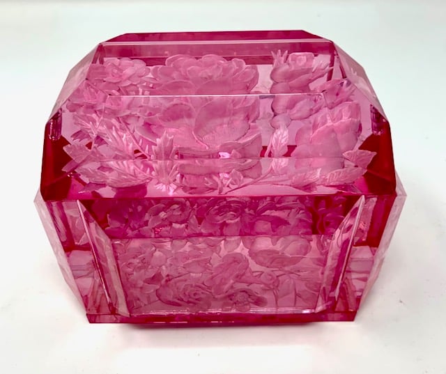 Image of Mini Victorian Lucite Boxes- Assorted Pinks! 