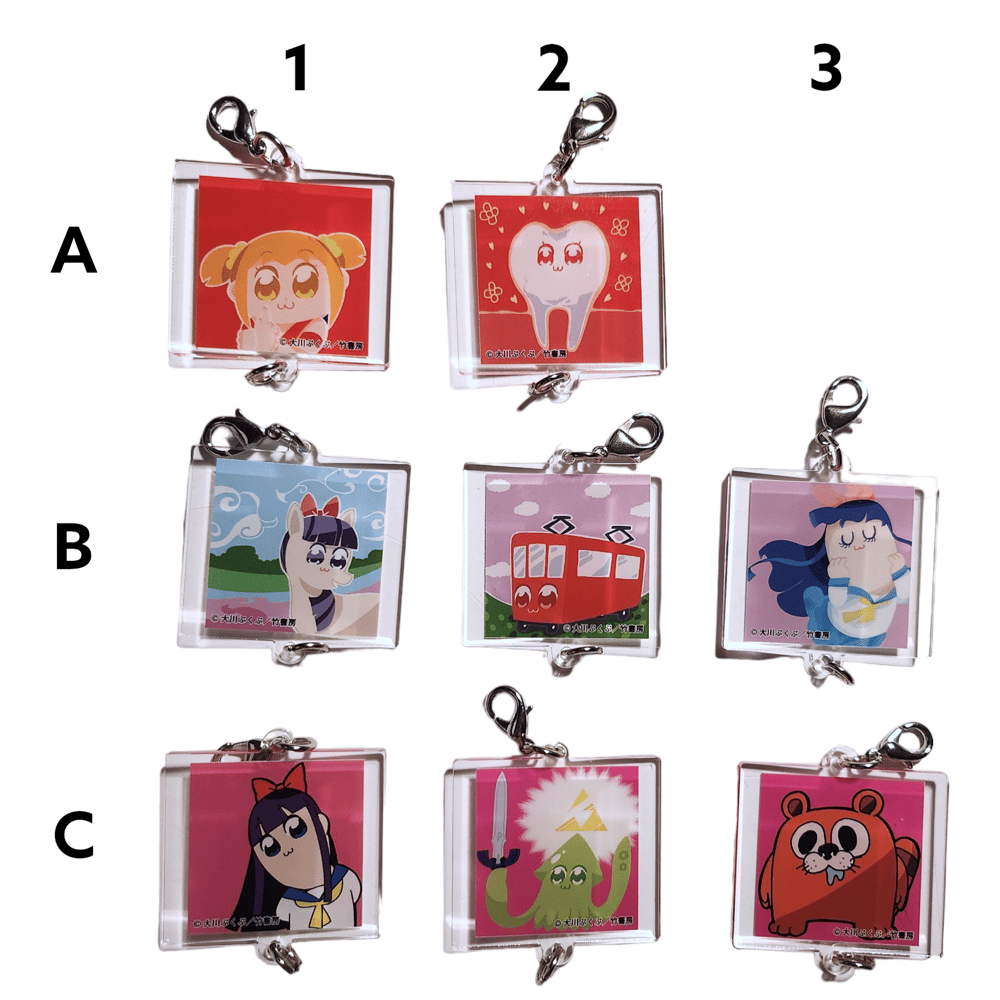 pop team epic acrylic charm