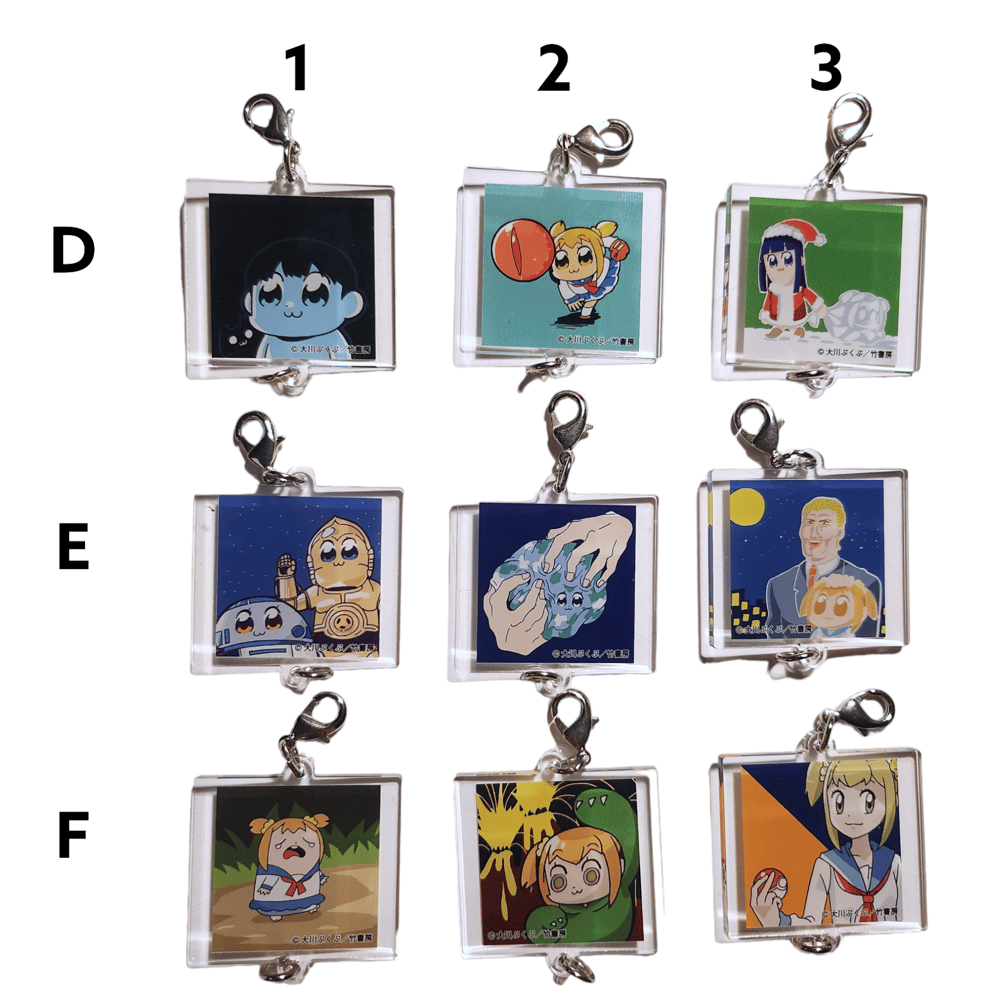 pop team epic acrylic charm