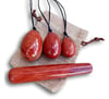 Red Jasper yoni eggs
