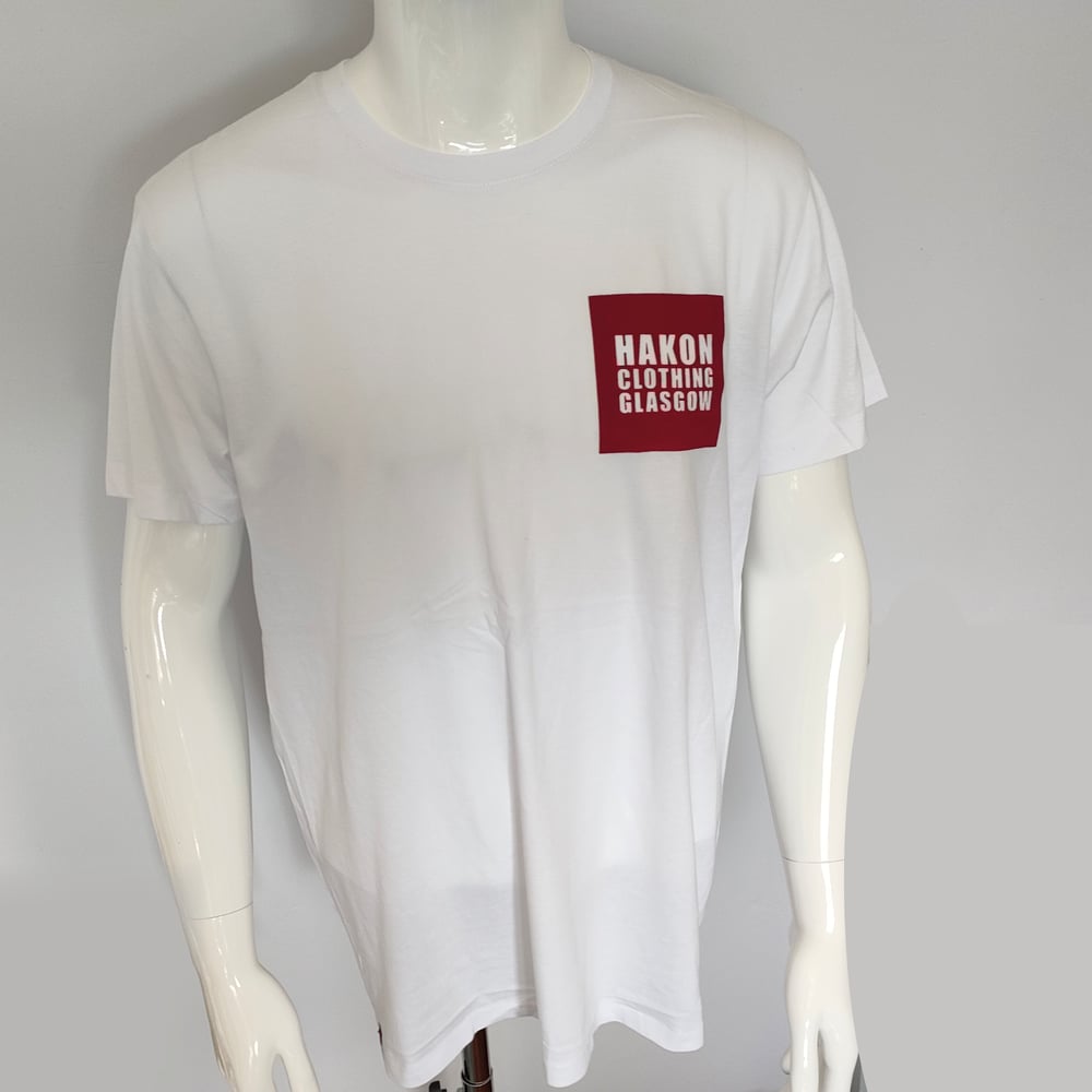 Image of Box Logo Shortsleeve Tee - Maroon