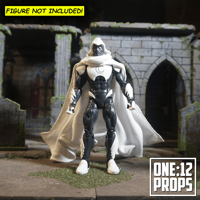 Image 1 of Custom Wired Cape for Mezco or Marvel Legends Moon Knight
