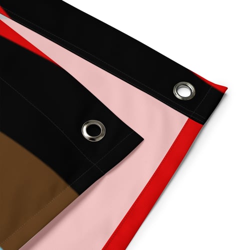 Image of Progress Pride Orca Face Flag