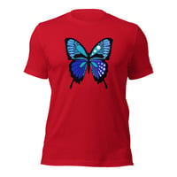 Image 4 of Unisex t-shirt “Blue Butterfly”