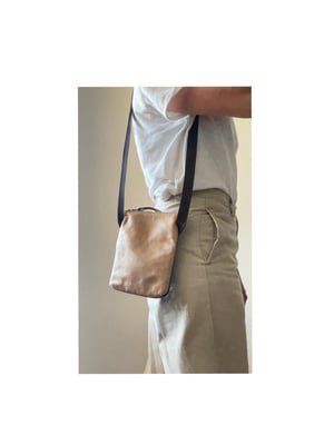 Image of 2 tone velvet lined crossbody