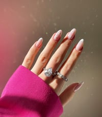 Image 4 of pear SHAPE SILVER  RING 梨形锆石银戒