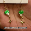 Green Shroom Starburst | Earrings