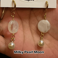 Milky Pearl Moon 🌕 | Earrings