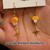Orange Shroom Starburst | Earrings