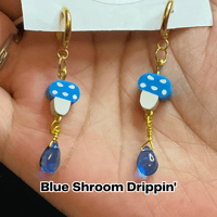 Blue Shroom Drippin' | Earrings