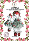 Francesca the Fox 22 inch sewing pattern, with full instructions UK Made