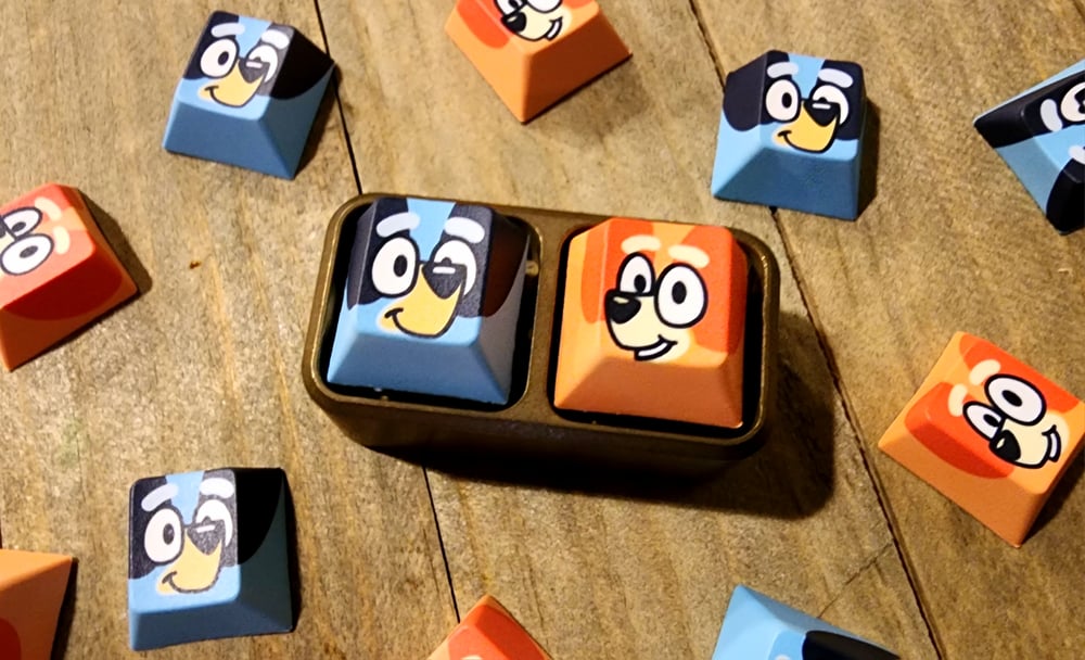 Image of BLUEY & BINGO KEY CAP SET (LOW STOCK)