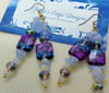 Purple Chip Earrings