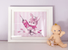 Nurse Bunny 8x10" Gloss Poster Print
