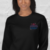 Bi Solidarity Forever Embroidered Unisex Sweatshirt