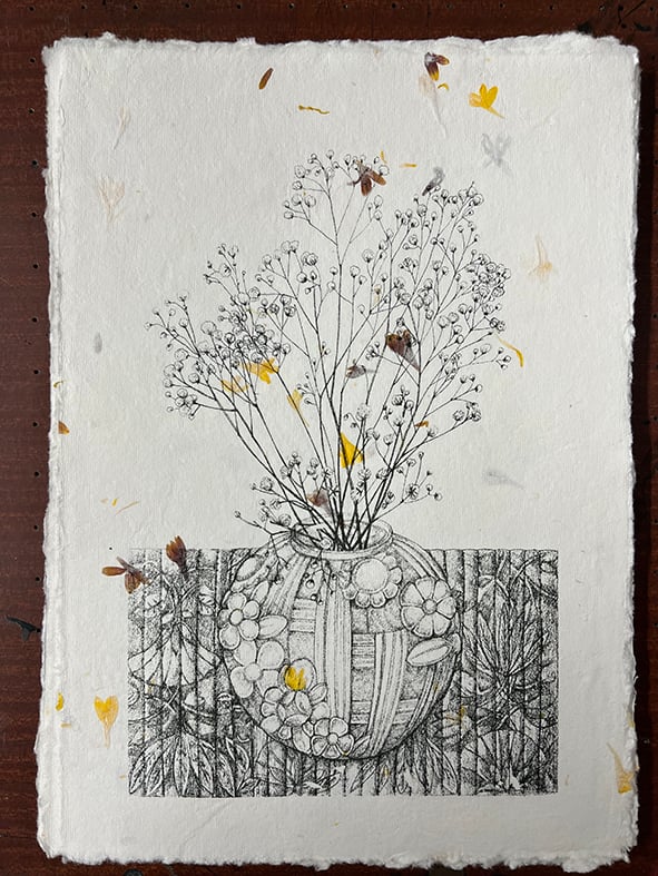 Image of SMALL FLOWER ARRANGEMENT #2 - GYPSOPHILA