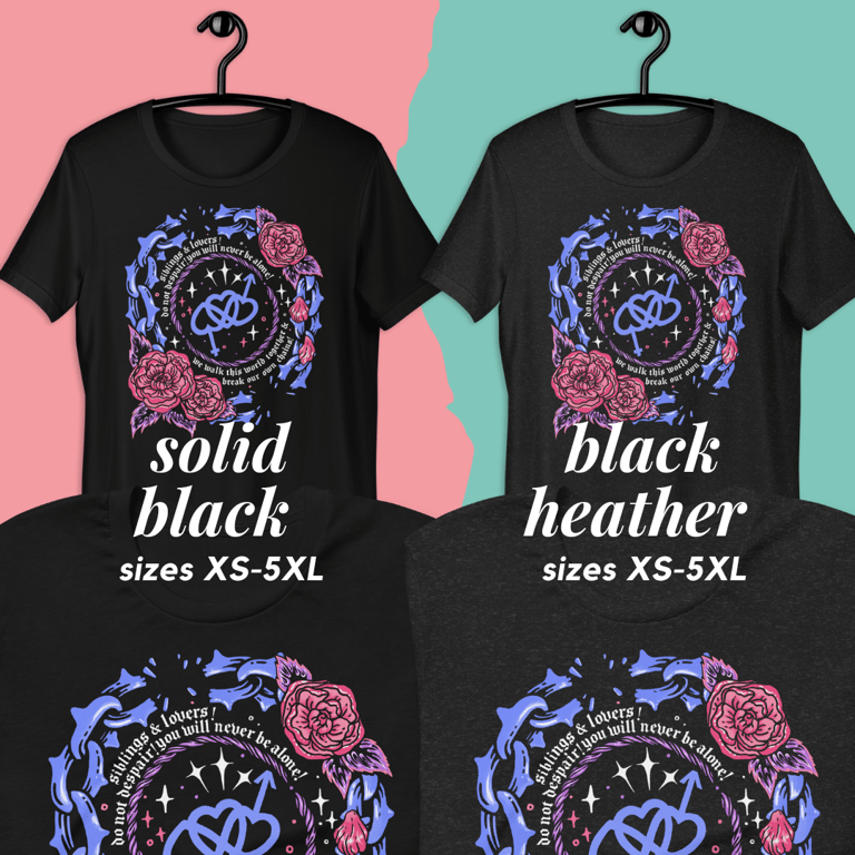 Bisexual Siblings & Lovers Printed Tee Image 2