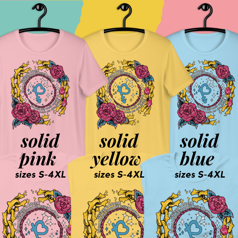 Pansexual Siblings & Lovers Printed Tee Image 3