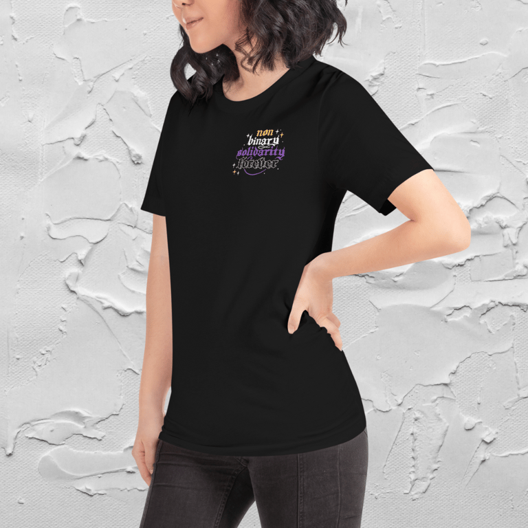 Nonbinary Solidarity Forever Double Printed Tee