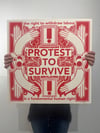 Protest To Survive Ltd Edition Silk screenprint - 50x50cm