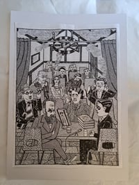 Image 1 of The Irish Novelists - original drawing
