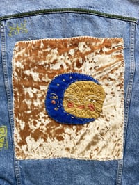Image 4 of Sun&Moon Patchwork Jean Jacket L
