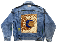 Image 2 of Sun&Moon Patchwork Jean Jacket L