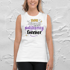 Nonbinary Solidarity Forever Calligraphy Unisex Tank Image 2