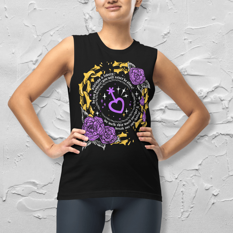 Nonbinary Siblings & Lovers Unisex Tank