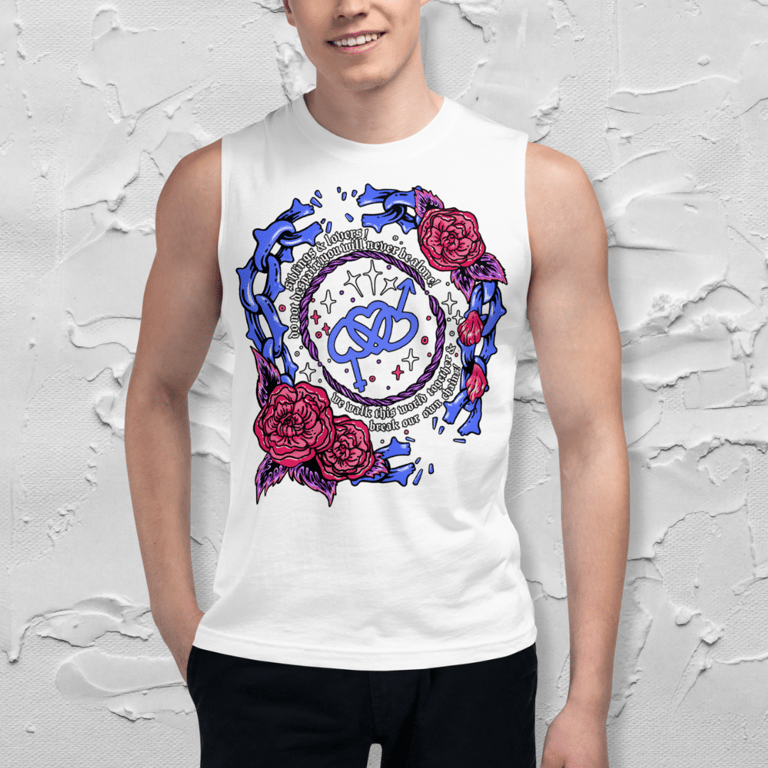 Bisexual Siblings & Lovers Unisex Tank Image 2