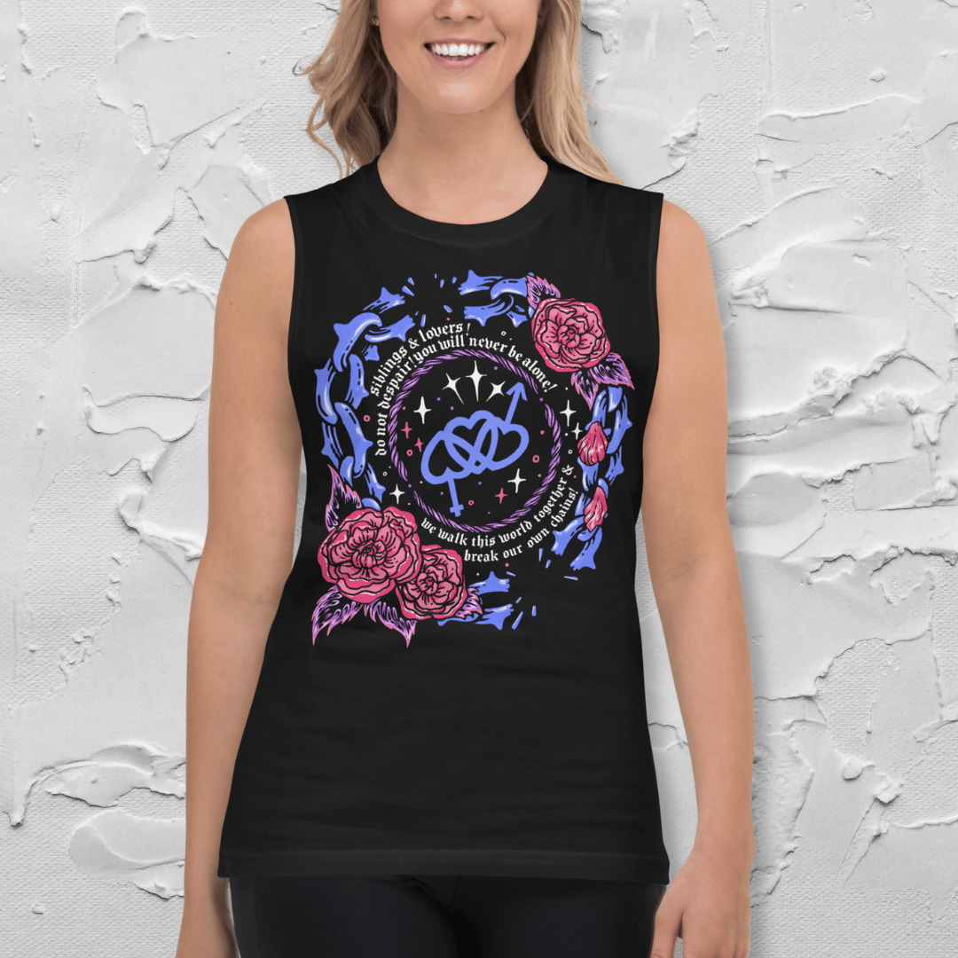 Bisexual Siblings & Lovers Unisex Tank Sofftpunk