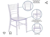 Kids chair Clear Chaivari Chairs Rentals