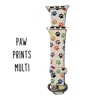 Apple Watch Band - Paw Prints Multi Colored