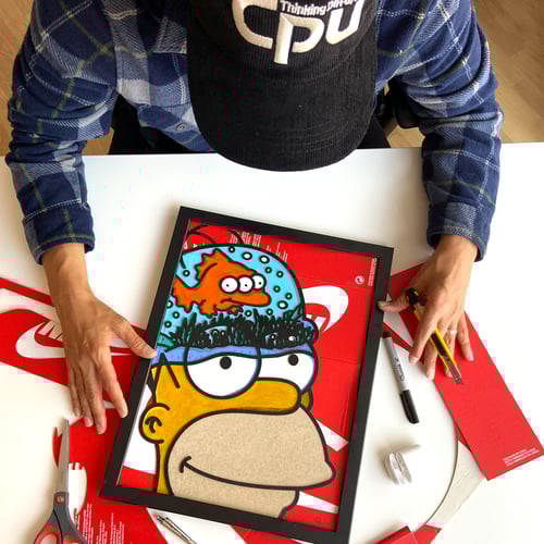 Image of “BLINKY IN THE BRAIN” ♻️ NIKE BOXES