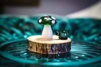 Image 1 of Tiny Borosilicate Glass Mushroom