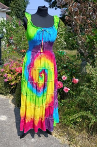 Ladies tiered rainbow dress  sizes 12-20