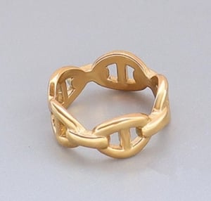 Image of Gold Chain Link Ring