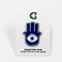 Image 3 of Hamsa Hand Evil Eye Pin