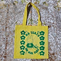 Image 2 of NO TERFS ON OUR TURF PATCH TOTE BAGS