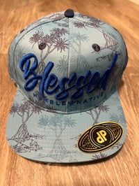 HN BLESSED BLUE PALMS HAT