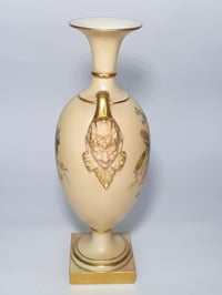 Image 3 of Royal Worcester Vase with mask boss handles