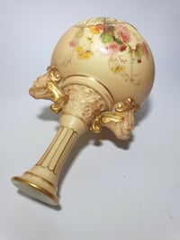 Image 4 of Royal Worcester Vase with gaping mask handles #1