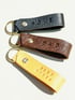 Personalised Looped Leather Keyring Image 3