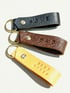 Personalised Looped Leather Keyring- Made To Order Image 3